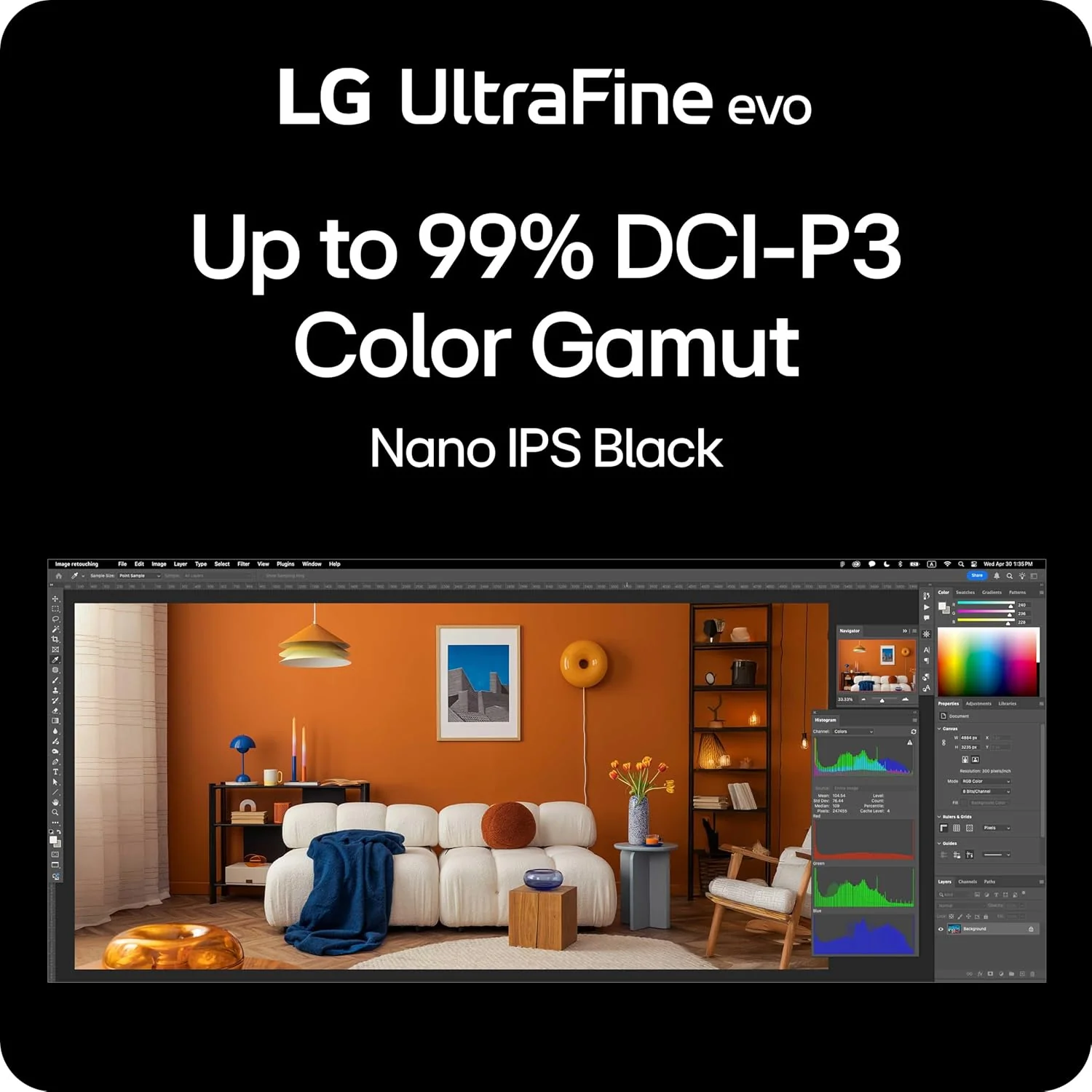 LG UltraFine 40U990A-W 5K2K 40" WUHD (5120x2160) 120Hz 5ms GtG Nano IPS Gaming Monitor with Thunderbolt 5 PD 96W and Height, Tilt & Swivel Adjustment (White) - Image 6