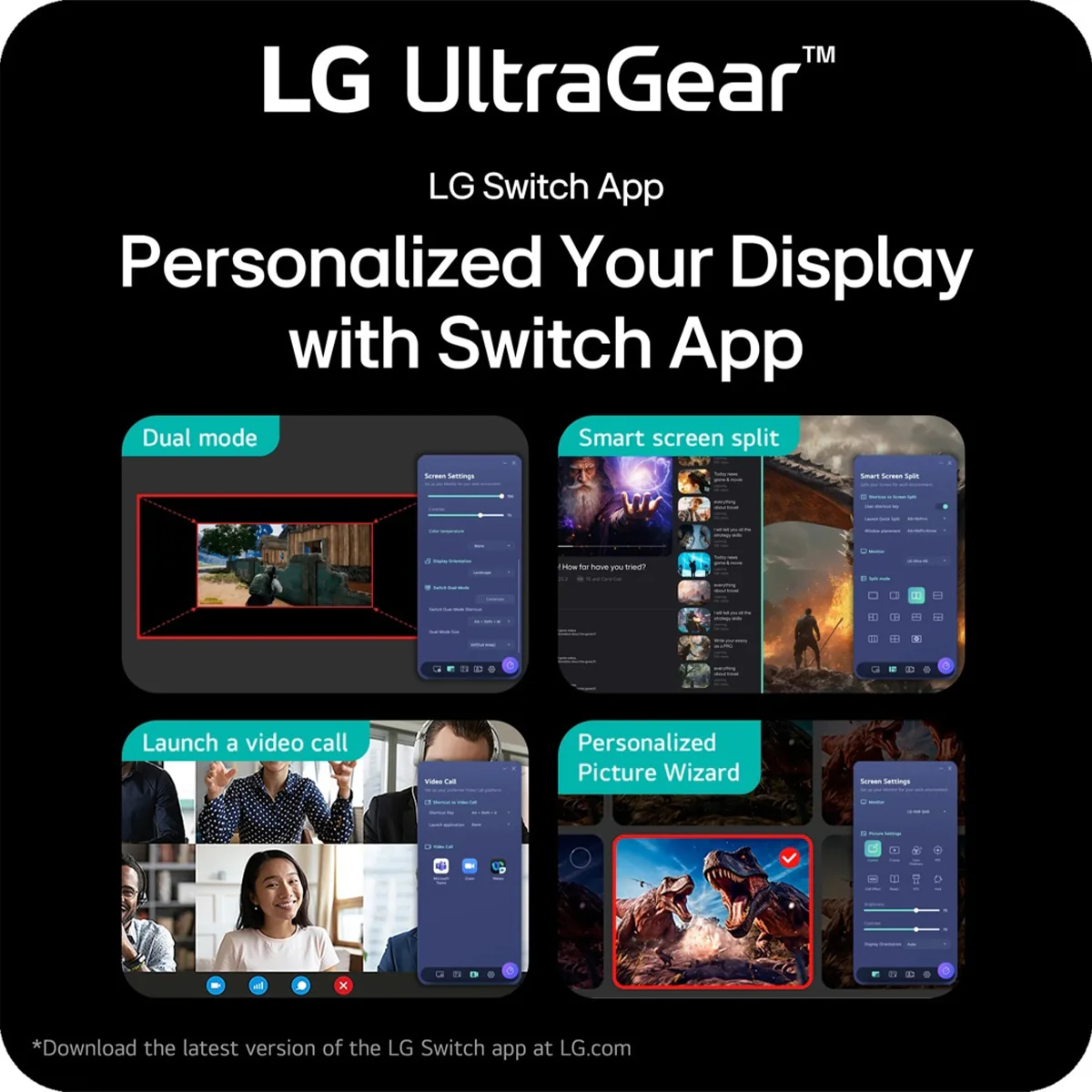 LG UltraGear 27G610A-B 27" QHD (2560x1440) 200Hz 1ms IPS Gaming Monitor With Tilt, Height, Swivel & Pivot Adjustment - Image 7