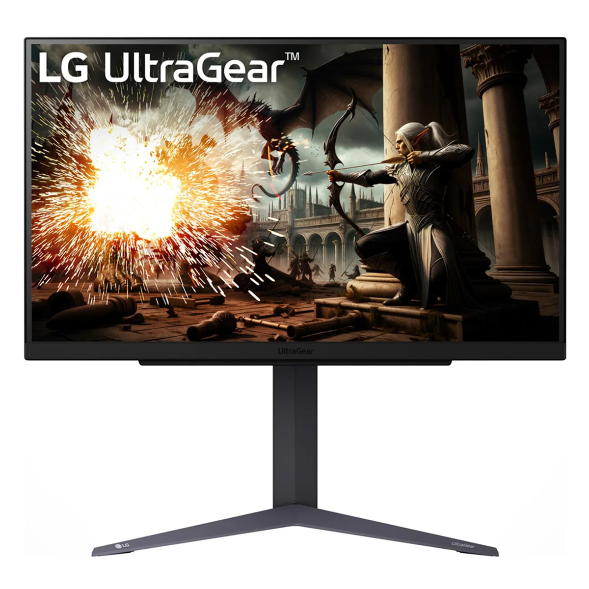 LG Ultragear 27GS75Q-B IPS 27" HDR (2560x1440) 180Hz 1ms GTG G-Sync Compatible Gaming Monitor with Height, Pivot, Tilt Adjustments - Image 2