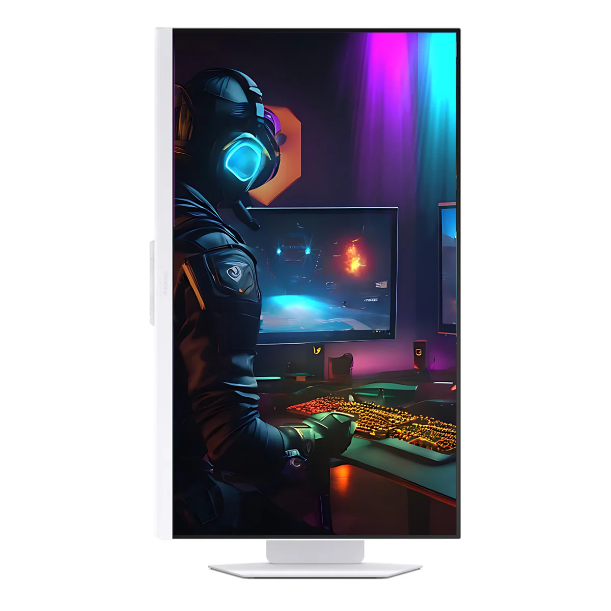 LG UltraGear 32G810SA-W 32" Ultragear 4K UHD (3840x2160) 144Hz 1ms GTG G-Sync DisplayHDR 400 With Tilt/Height/Swivel/Pivot + Speaker And Webos 24 With LG AI Smart Gaming Monitor - Image 3