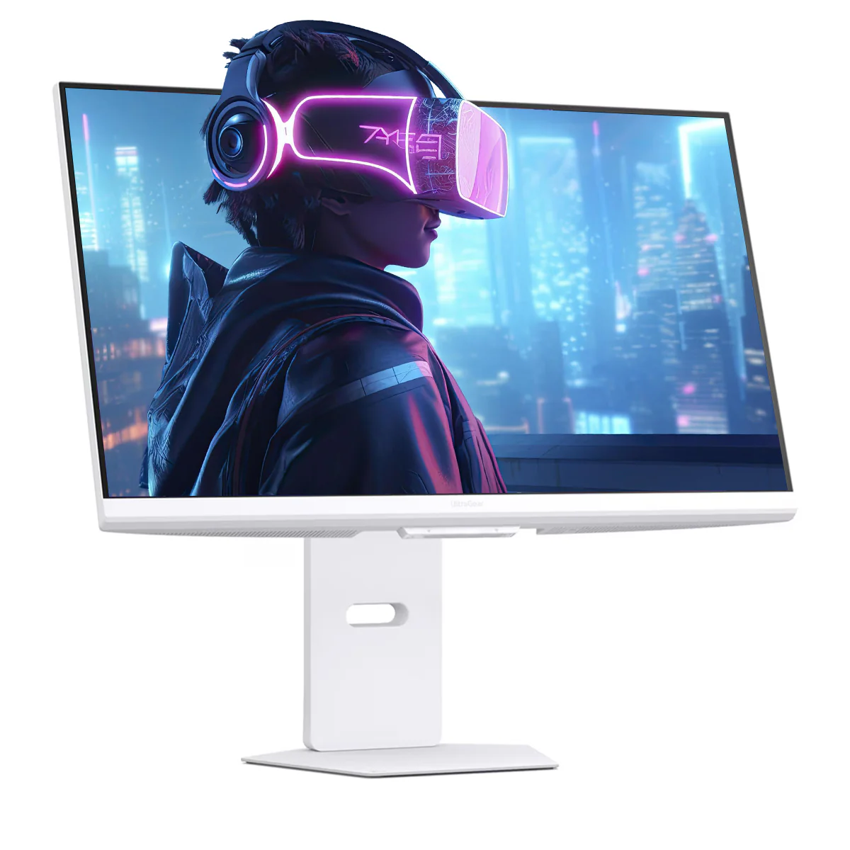 LG UltraGear 32G810SA-W 32" Ultragear 4K UHD (3840x2160) 144Hz 1ms GTG G-Sync DisplayHDR 400 With Tilt/Height/Swivel/Pivot + Speaker And Webos 24 With LG AI Smart Gaming Monitor - Image 4