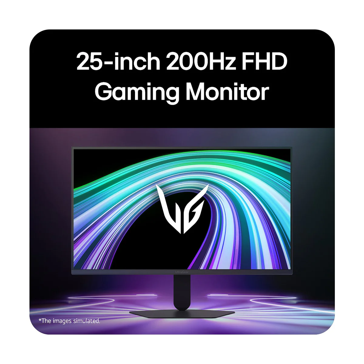 LG UltraGear G5 25G523B-B 25" FHD (1920x1080) 200Hz 1ms GTG IPS Gaming Monitor with Tilt & Height Adjustment - Image 5