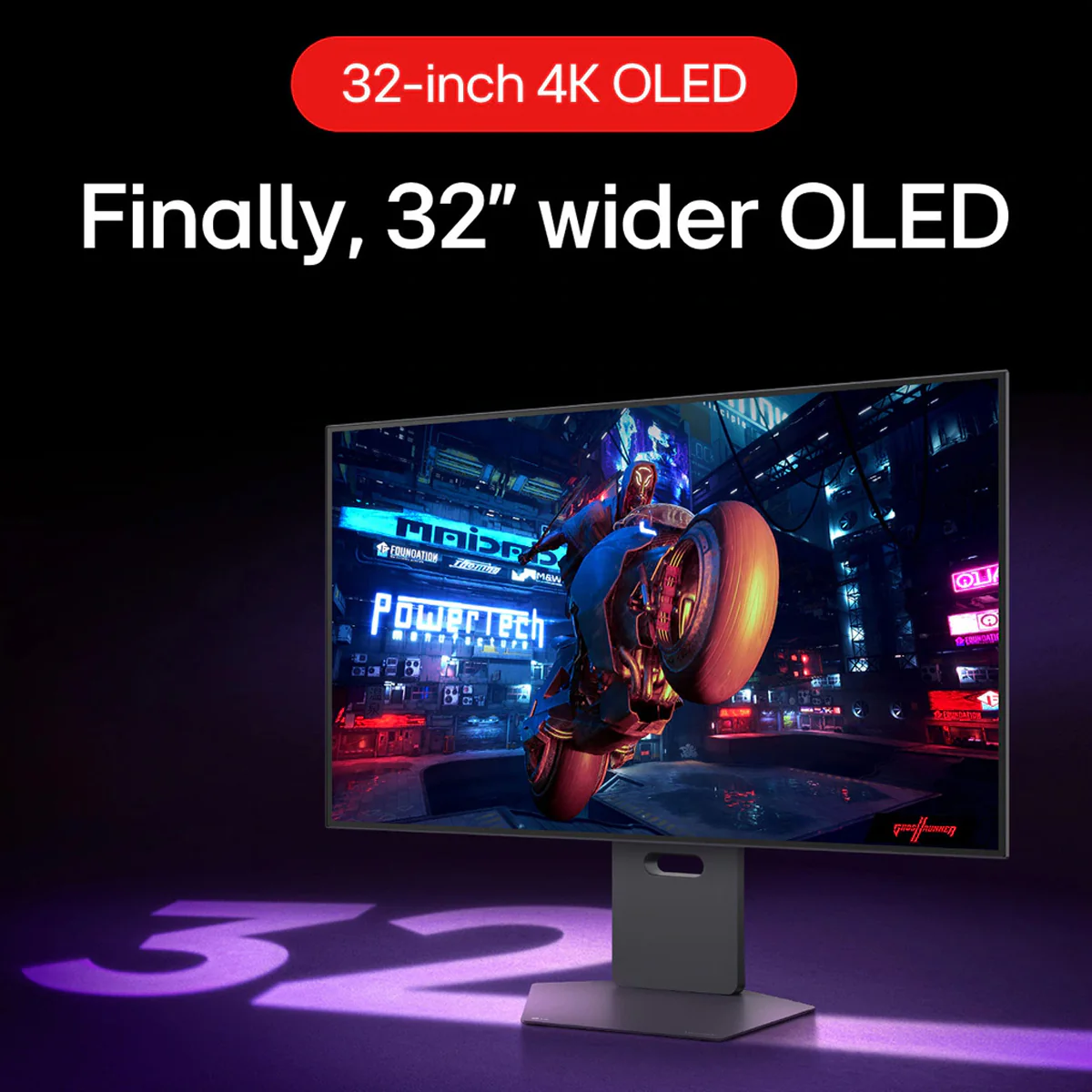 LG UltraGear OLED 32GS95UV-B 32" 4K UHD (3840x2160) Dual-Mode (4K 240Hz/FHD 480Hz) 0.03ms GTG DisplayHDR True Black 400 Tilt/Height/Swivel/Pivot Gaming Monitor - Image 13