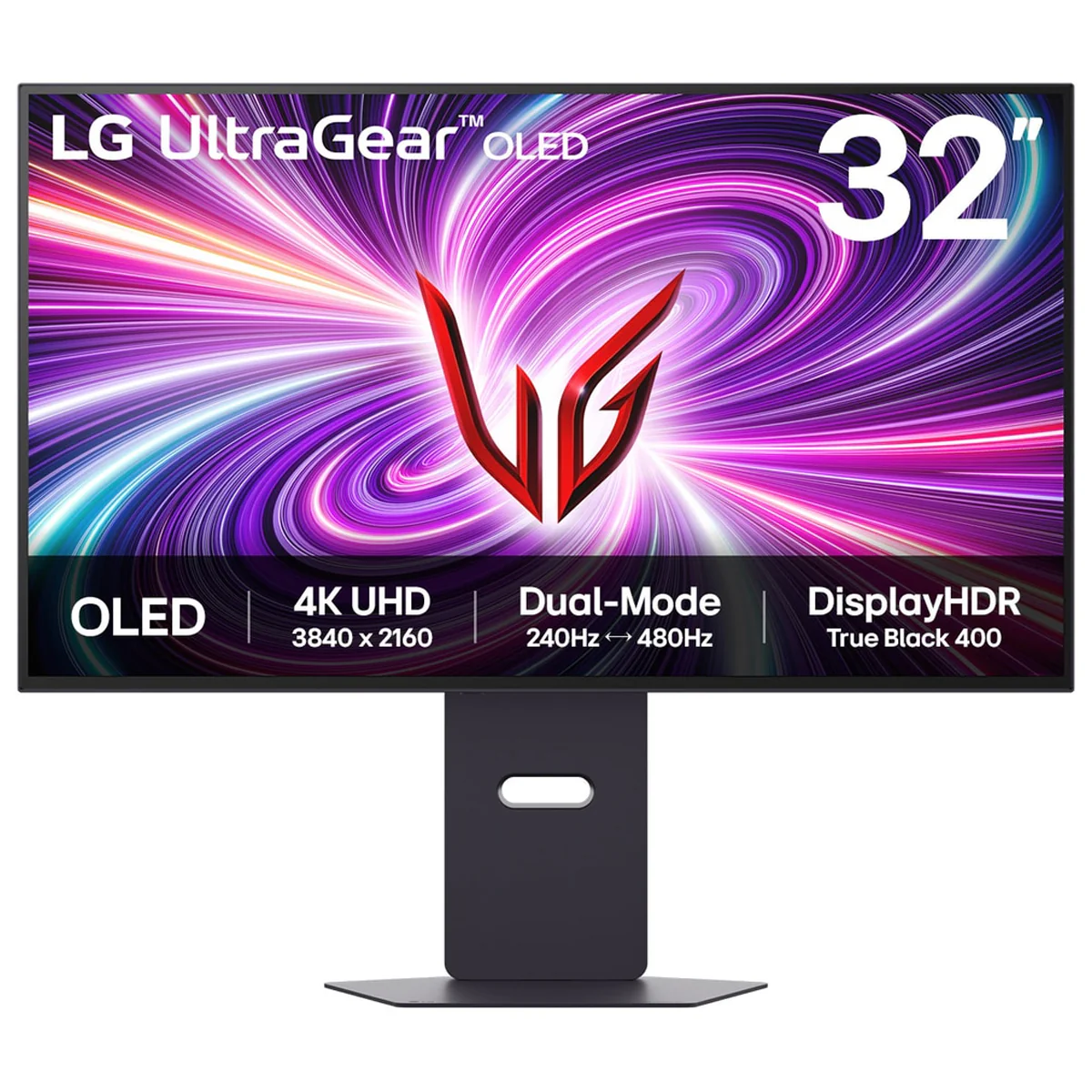 LG UltraGear OLED 32GS95UV-B 32" 4K UHD (3840x2160) Dual-Mode (4K 240Hz/FHD 480Hz) 0.03ms GTG DisplayHDR True Black 400 Tilt/Height/Swivel/Pivot Gaming Monitor - Image 2