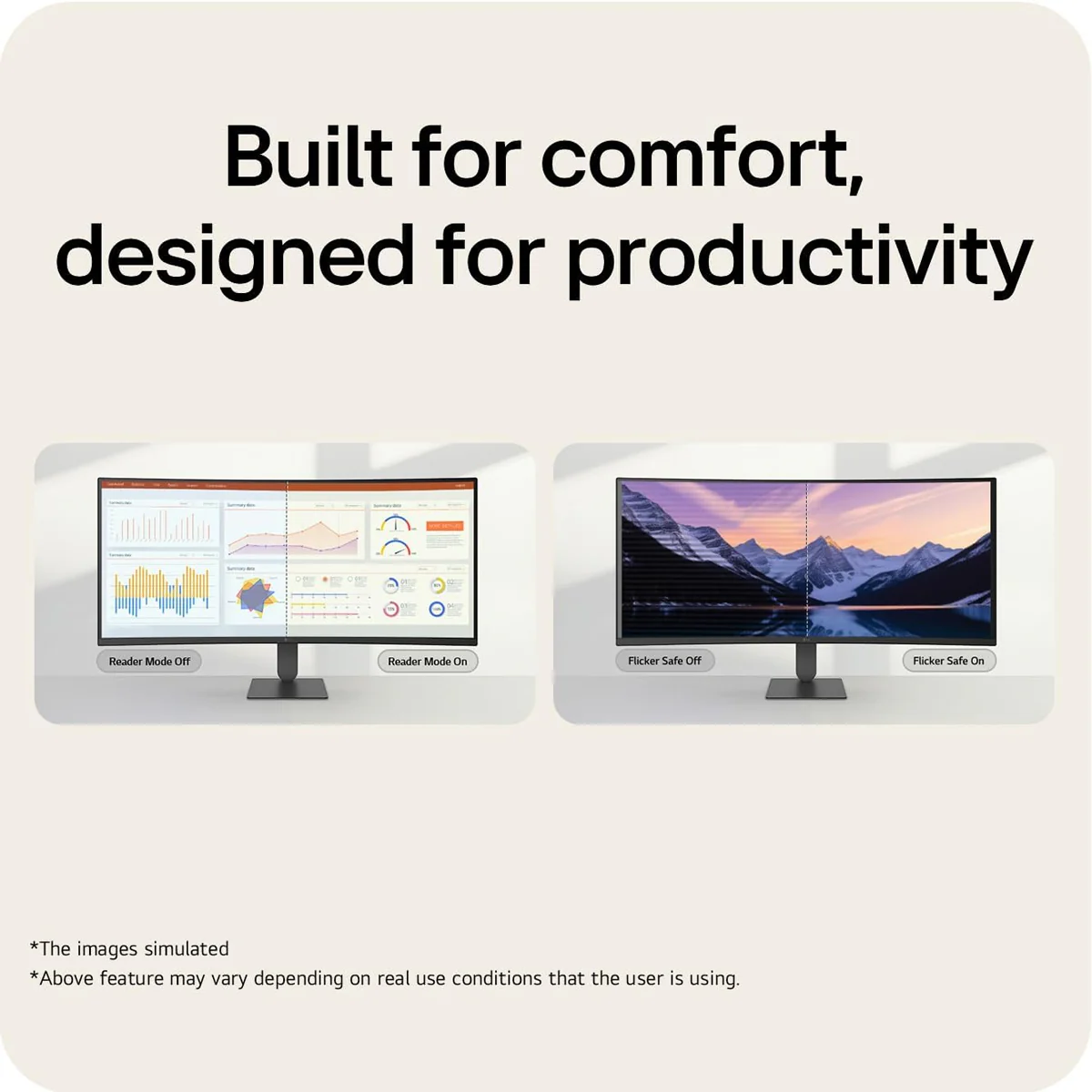 LG UltraWide 34U640B-B 34" WQHD (3440x1440) 144Hz 5ms GTG VA Curved Gaming Monitor with Tilt & Height Adjustment - Image 9