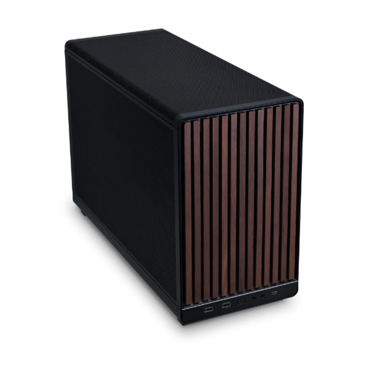 Lian Li A3-mATX-WD DAN PC Case (Black) (Wood Edition) - Image 2