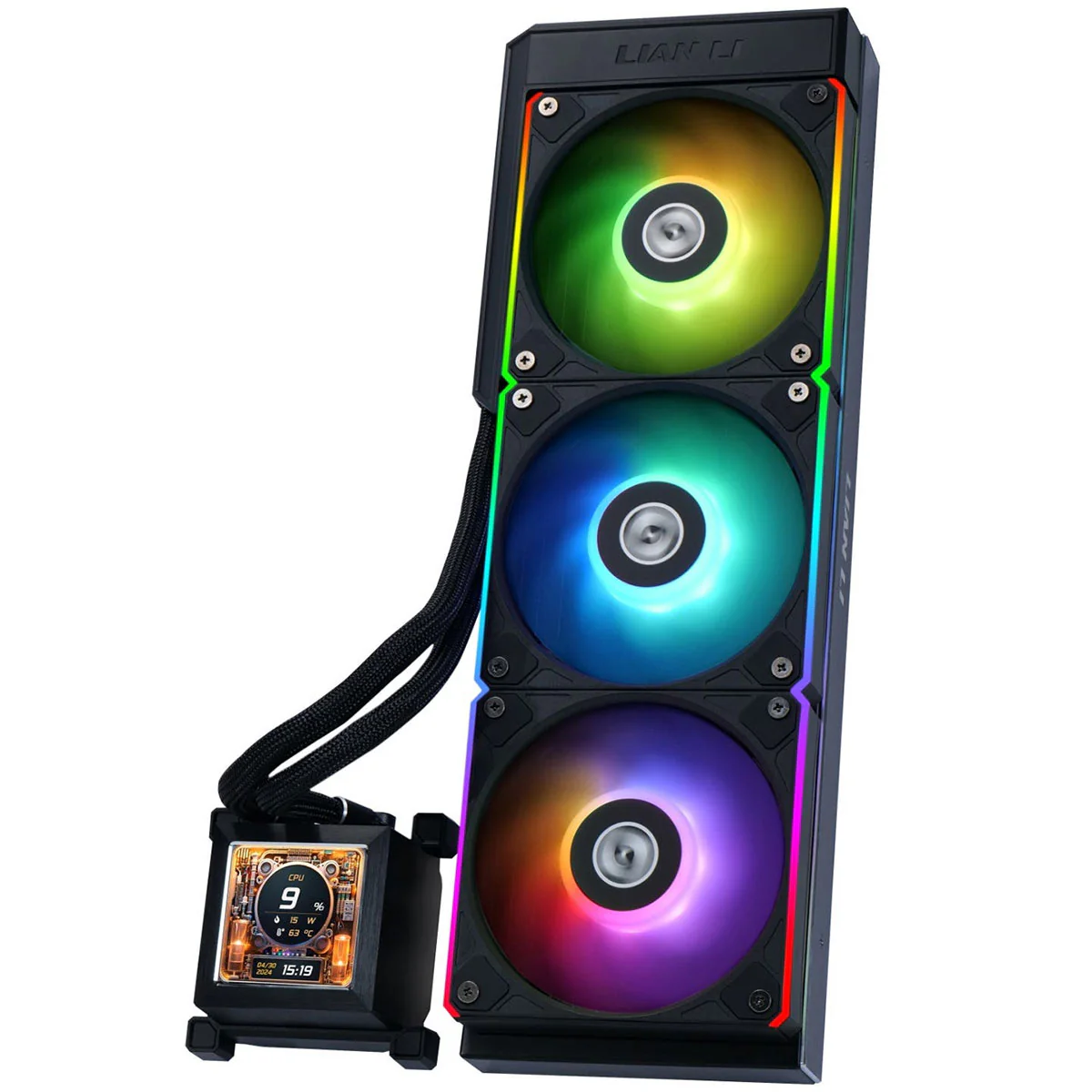 Lian Li Hydroshift LCD 360R AIO Liquid Cooler (Black, White) - Image 2