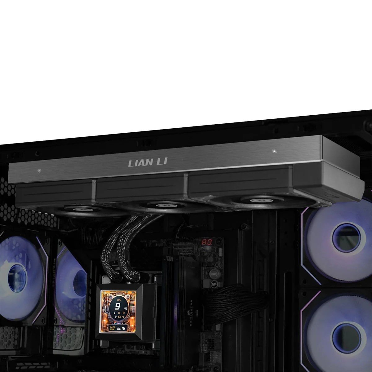 Lian Li Hydroshift LCD 360S AIO Liquid Cooler (Black, White) - Image 5