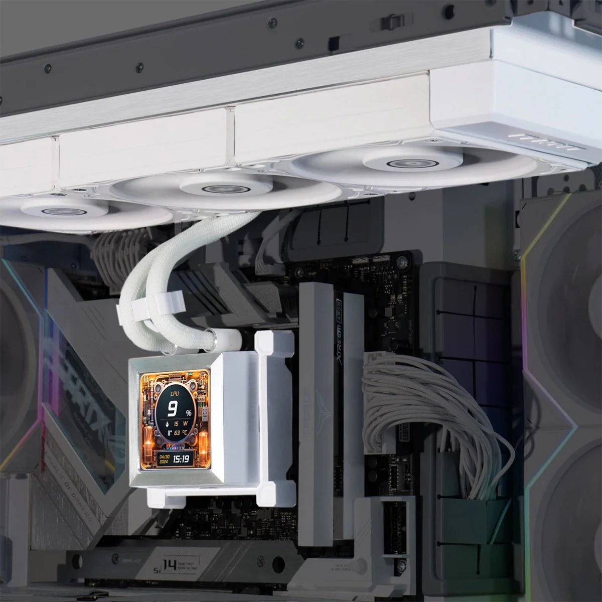 Lian Li Hydroshift LCD 360S AIO Liquid Cooler (Black, White) - Image 8