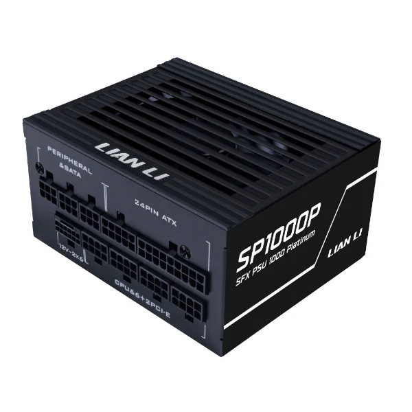 Lian Li SP01000P SFX 1000W 80+ Platinum ATX 3.1 Fully-Modular Power Supply (Black, White) - Image 3