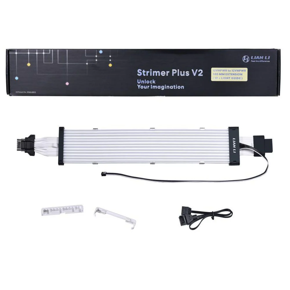 LIAN LI Strimer PLUS V2 16-12 Addressable RGB 320mm Extension Cable (PW16-12PV2 BLACK) - Image 5