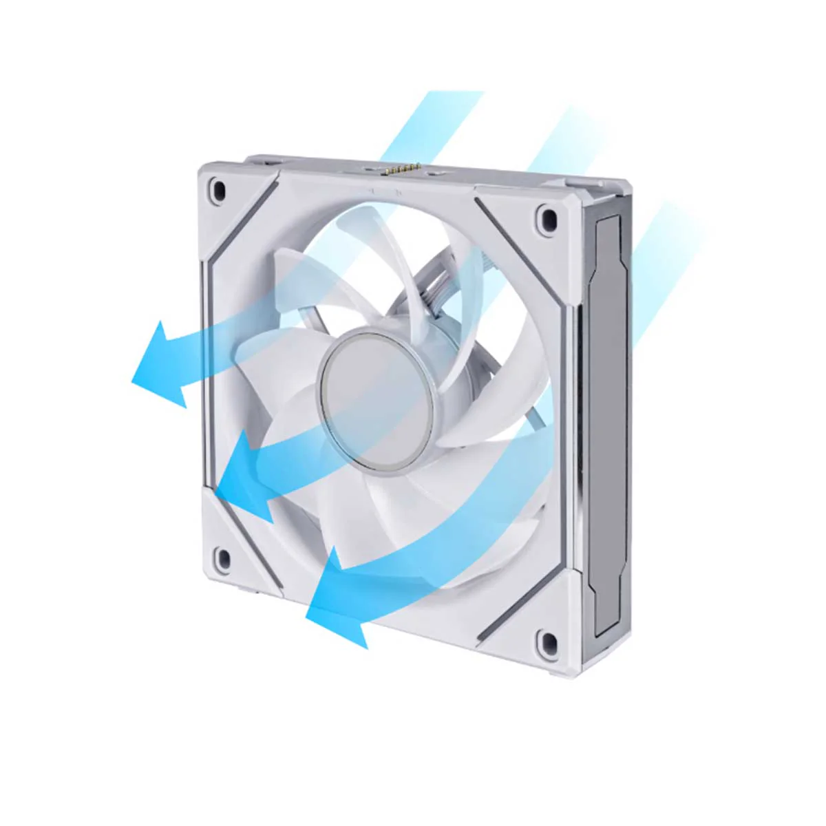 Lian Li Uni Fan SL-Infinity 120 RGB Revolutionized Daisy-Chain Reverse Blade Single Pack (UF-RSLIN120-1W) (White) - Image 4