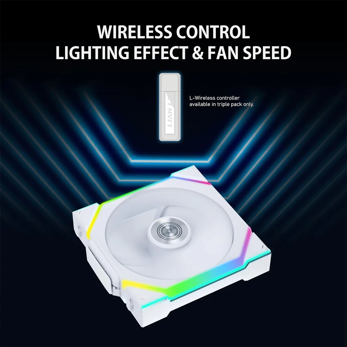 Lian Li Uni Fan SL Wireless 120 ARGB - Single Pack (White) (12SL1W1W) - Image 5