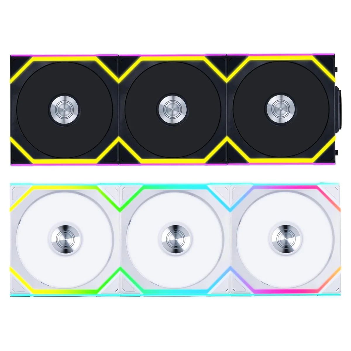 Lian Li Uni Fan SL Wireless 120 ARGB with L-Wireless Controller - Triple Pack (Black, White) - Image 2