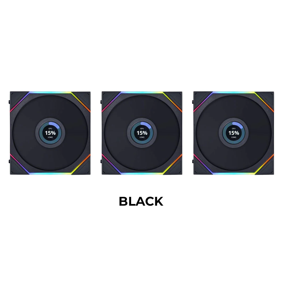 Lian Li Uni Fan TL LCD 120 RGB 120mm Fan Triple Pack With Controller - Image 2