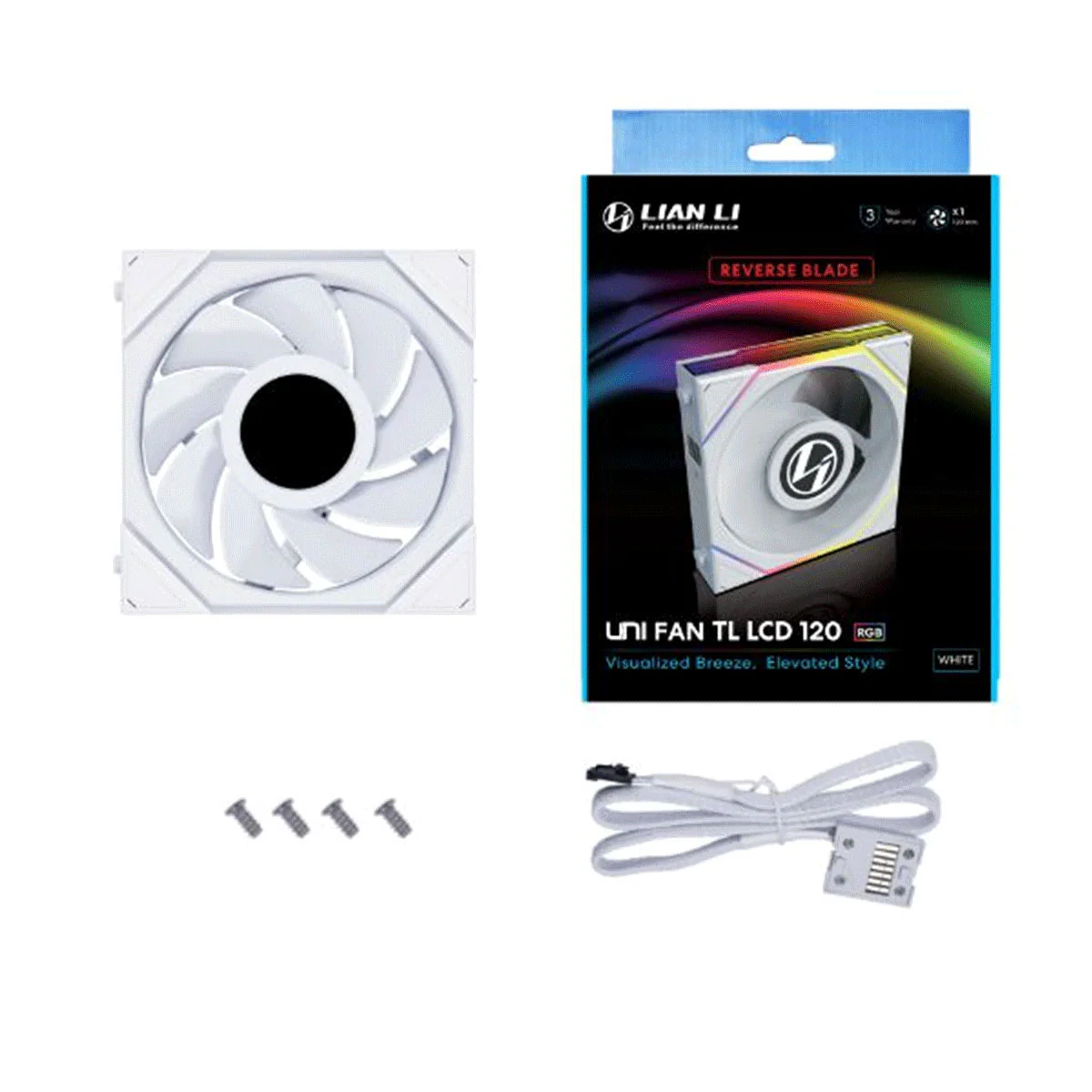Lian Li Uni Fan TL LCD 120 RGB Reverse Blade 120MM Fan Single Pack - Image 7