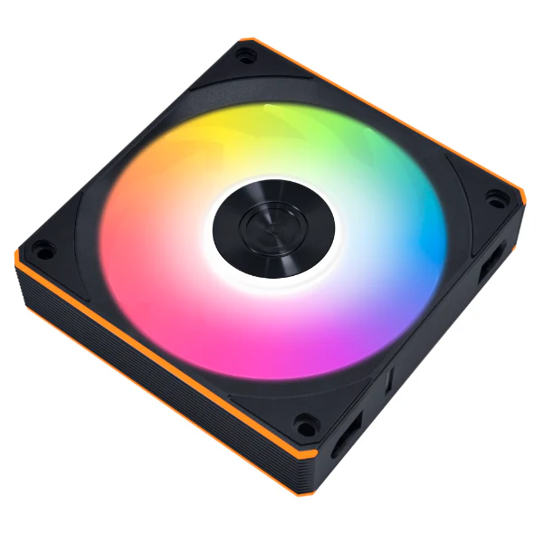 Lian Li Uni Fan Wireless 120mm Reverse Blade ARGB Fan - Single Pack (Black) (12RCL1W1B) - Image 2
