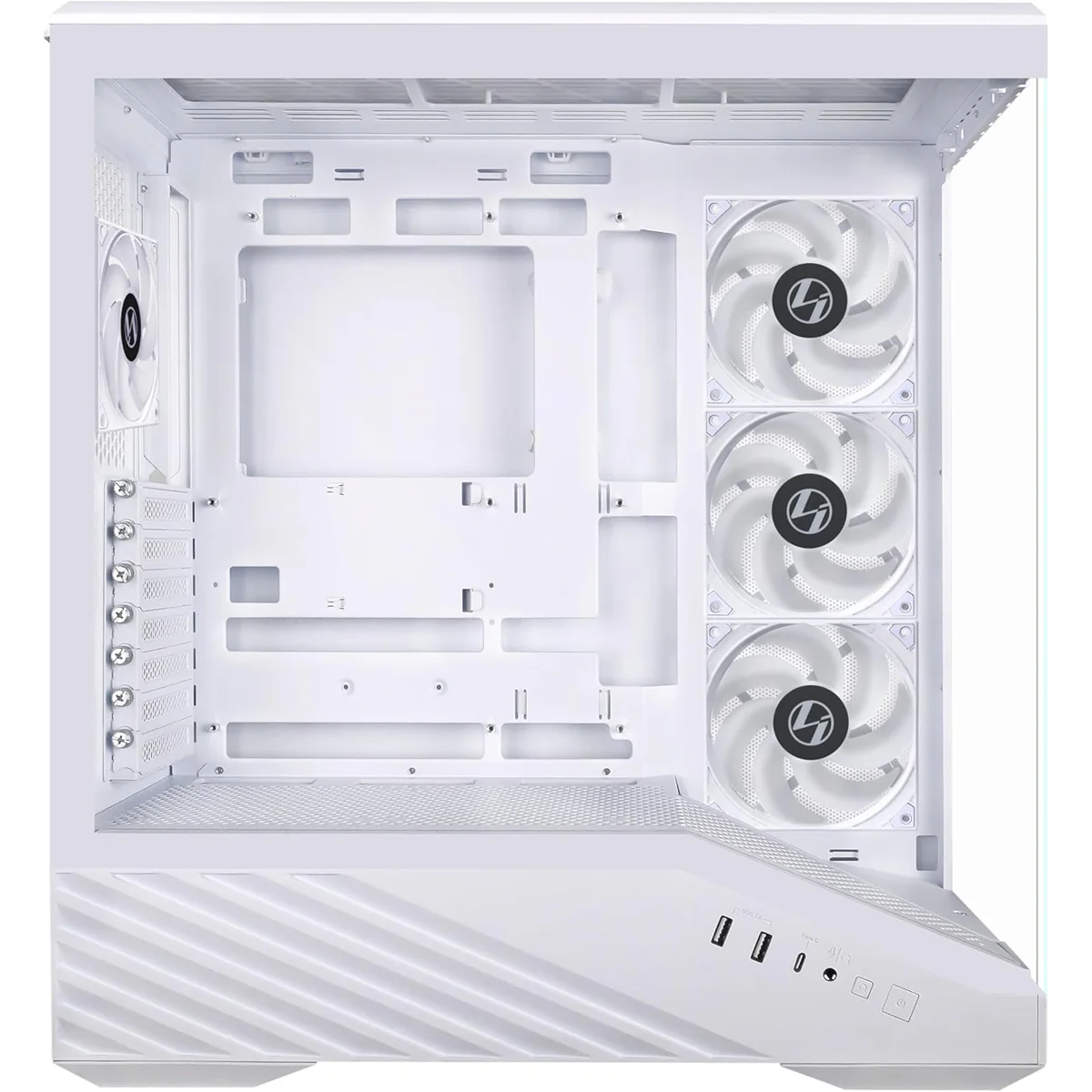 Lian Li V100 Vector ATX Mid-Tower Case (White) (G99.V100W.00) - Image 2