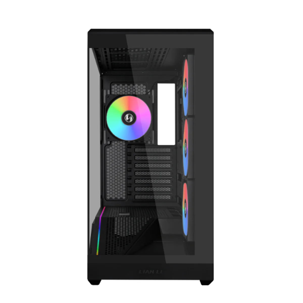 Lian Li Vector V100R Mini Compact MATX PC Case with 4 ARGB Fans (Black) - Image 4