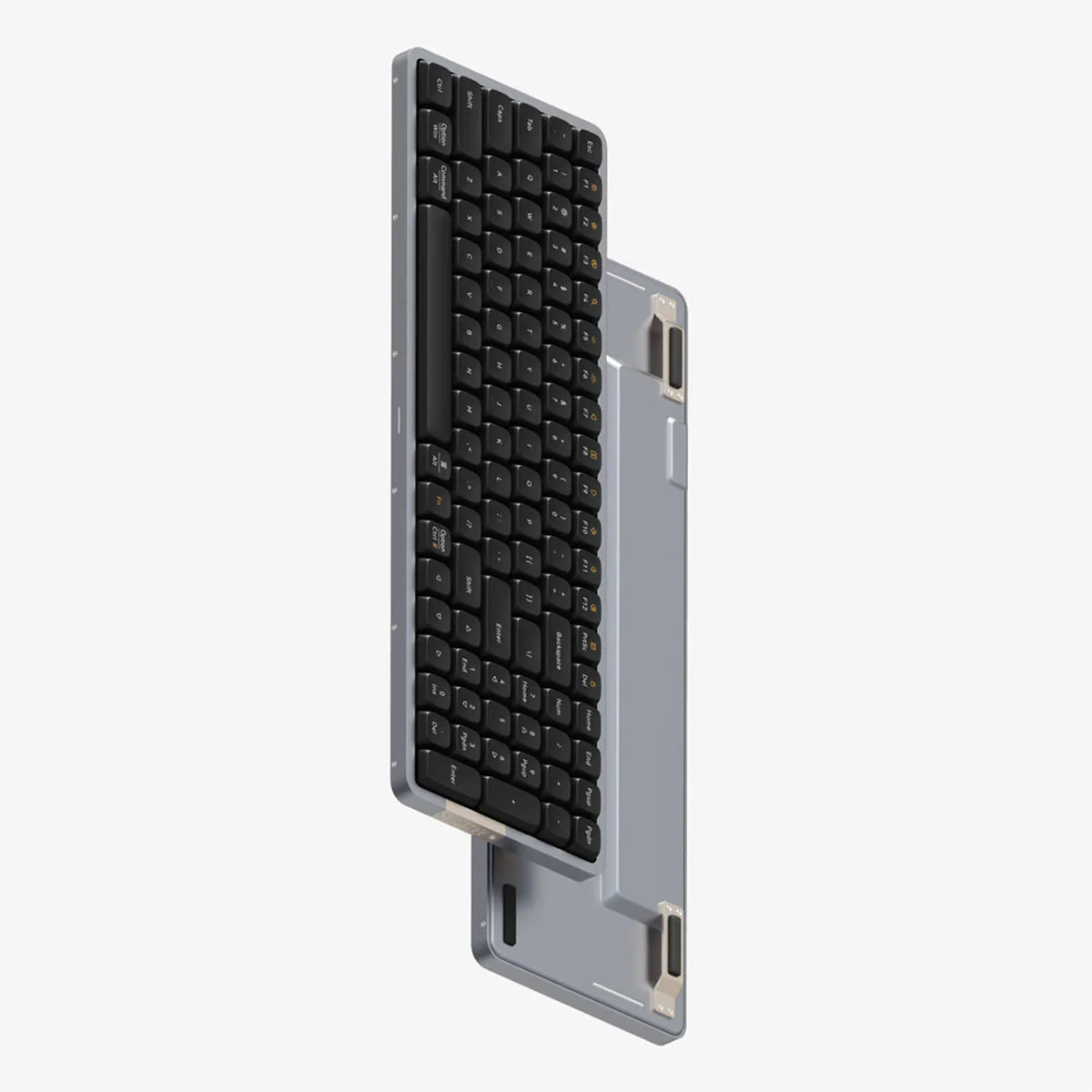 Lofree Flow 100 Keys Dual Mode Low Profile Mechanical Keyboard (Silver, Black) - Image 11