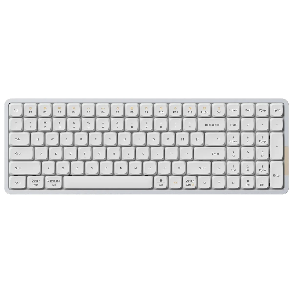 Lofree Flow 100 Keys Dual Mode Low Profile Mechanical Keyboard (Silver, Black) - Image 2
