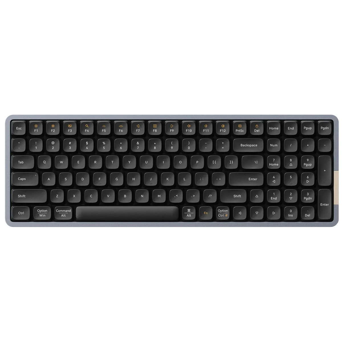 Lofree Flow 100 Keys Dual Mode Low Profile Mechanical Keyboard (Silver, Black) - Image 7