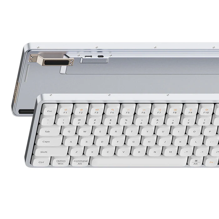 Lofree Flow 84 Keys Dual Mode Low Profile Mechanical Keyboard (Silver) - Image 4