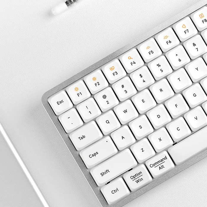 Lofree Flow 84 Keys Dual Mode Low Profile Mechanical Keyboard (Silver) - Image 5