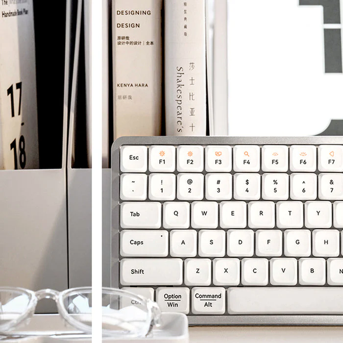 Lofree Flow 84 Keys Dual Mode Low Profile Mechanical Keyboard (Silver) - Image 6