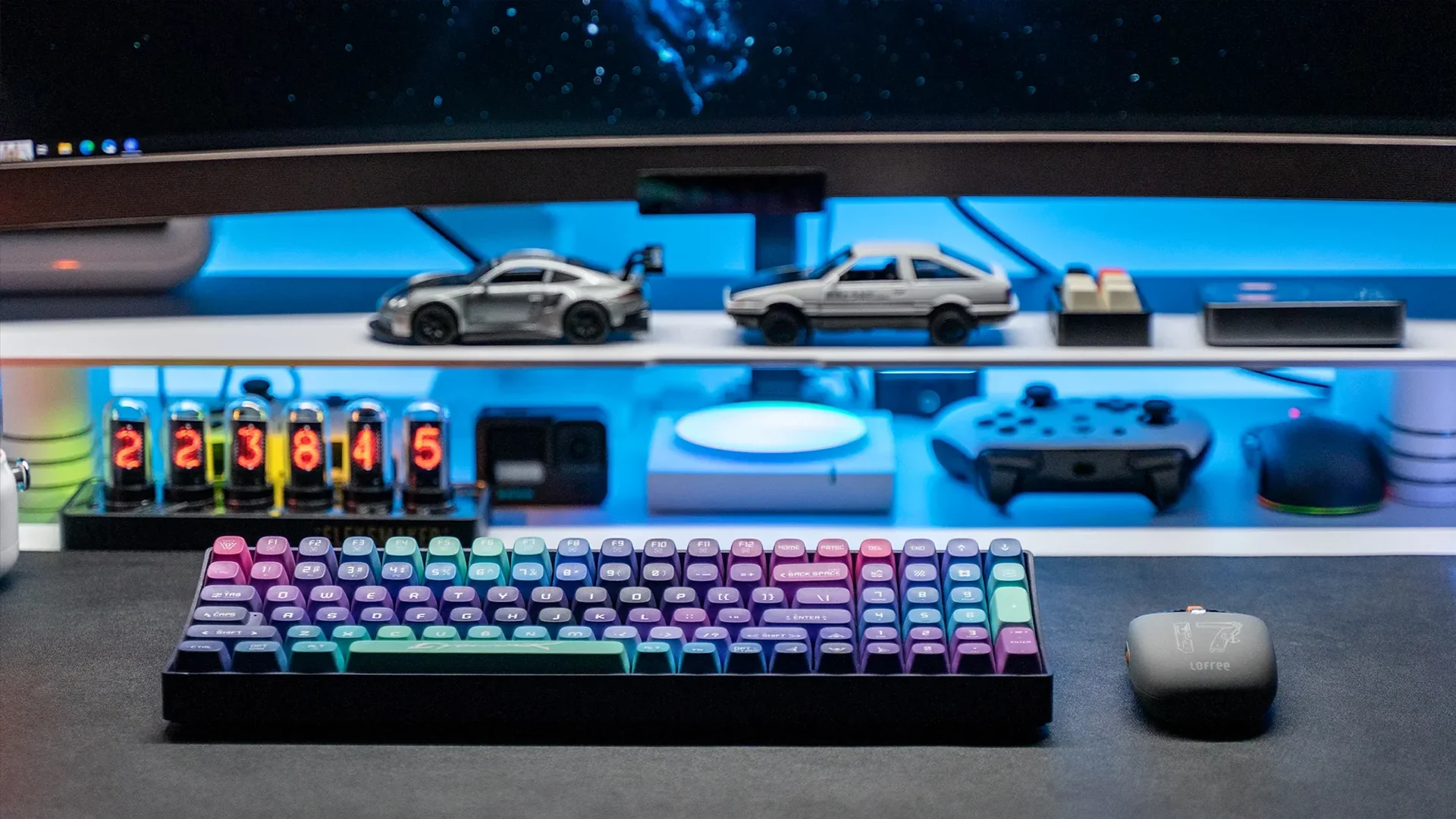 Lofree Touch 100-Keys Triple Mode Wireless Mechanical Keyboard (Cyberpunk) - Image 10