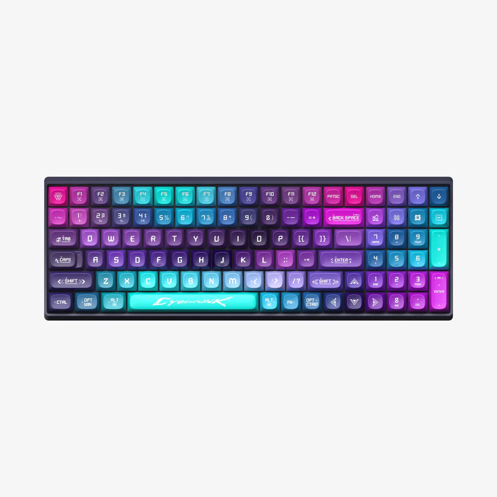 Lofree Touch 100-Keys Triple Mode Wireless Mechanical Keyboard (Cyberpunk) - Image 2