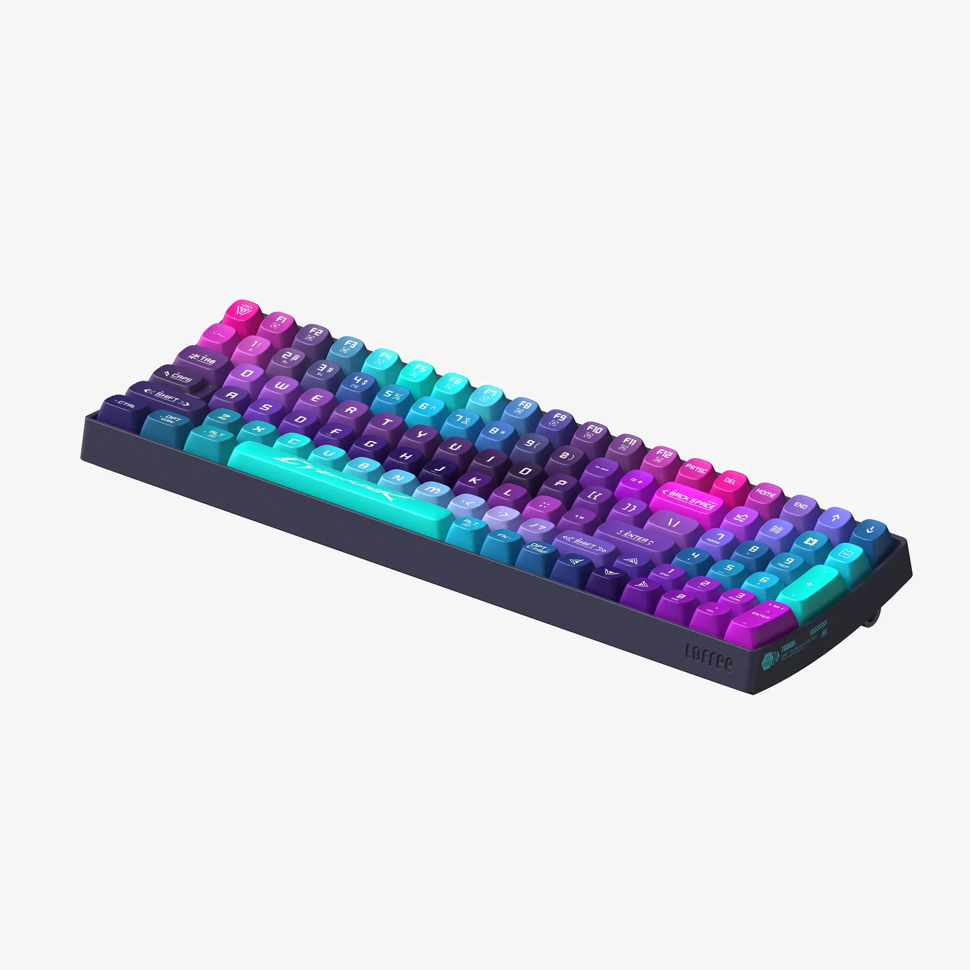 Lofree Touch 100-Keys Triple Mode Wireless Mechanical Keyboard (Cyberpunk) - Image 4