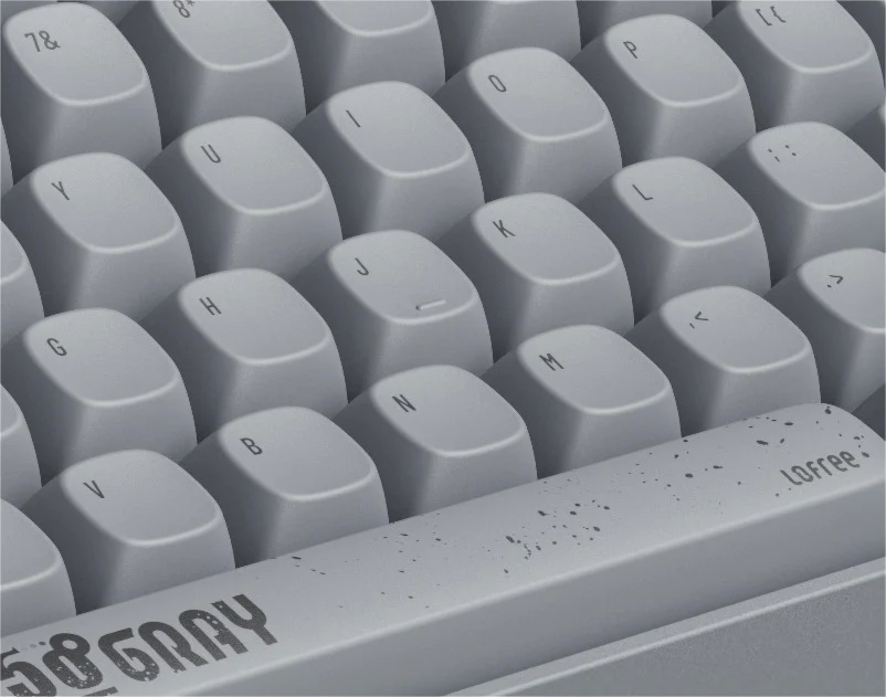Lofree Touch 100 Keys Triple Mode Wireless Mechanical Keyboard (Grey) - Image 13