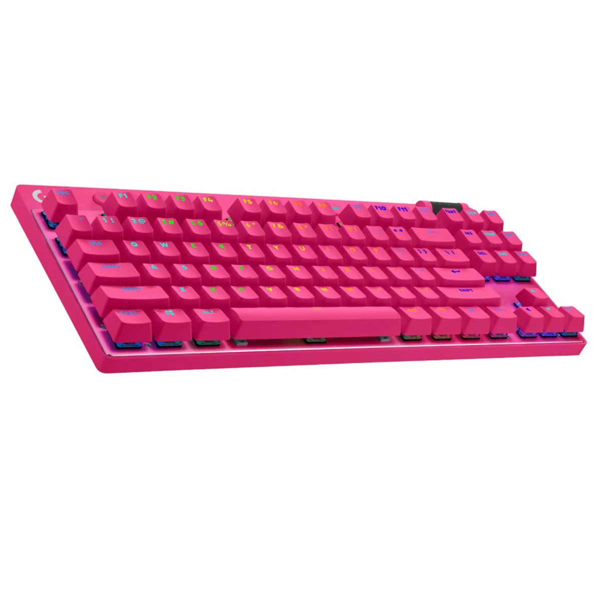 Logitech G Pro X TKL Lightspeed Gaming Keyboard (GX Brown Tactile) (White, Black, Magenta) - Image 3