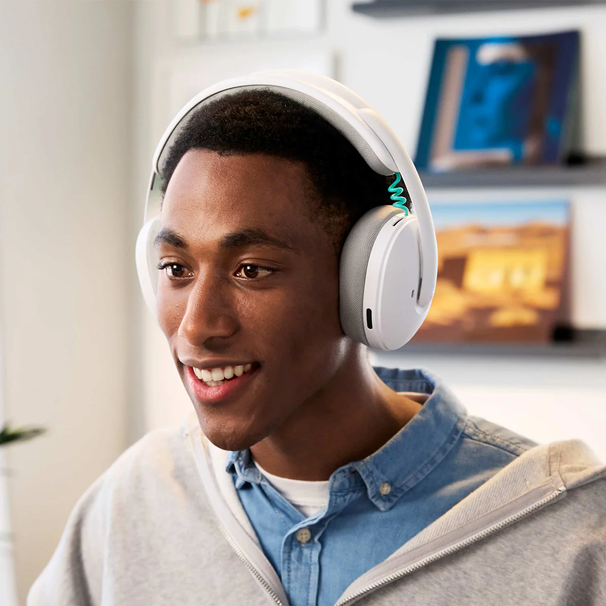 Logitech G325 Lightspeed Wireless Gaming Headset (Black, White) - Image 16