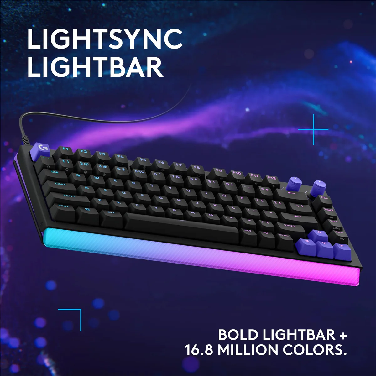 Logitech G512 X 75 Dual Swap TMR Analog/Mechanical 8k Gaming Keyboard (Black) (920-013942) - Image 7