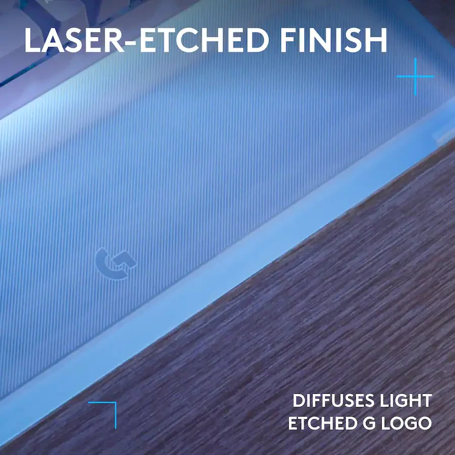 Logitech G512 X 75 Laser-etched Translucent Acrylic Palm Rest (943-001623) - Image 4