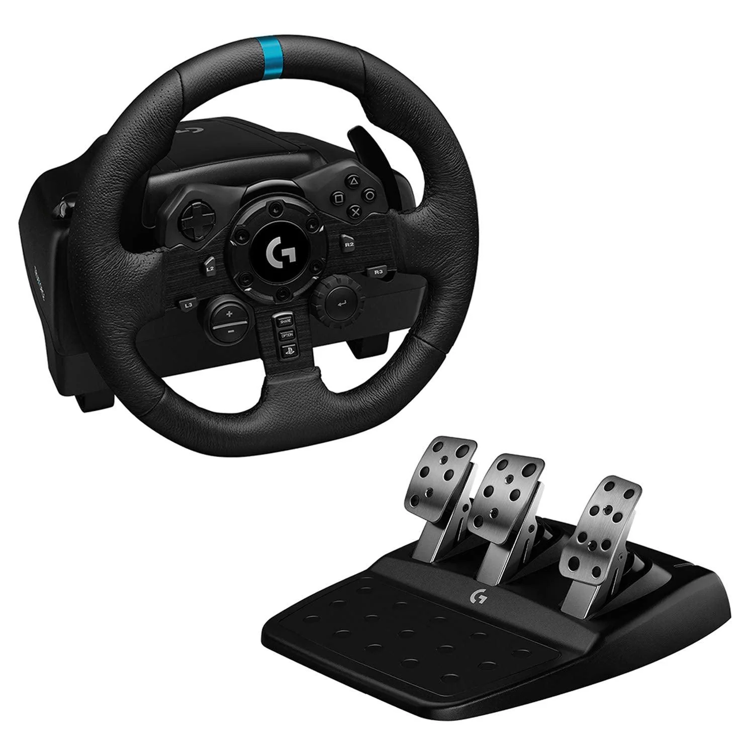 Logitech G923 Trueforce Racing Wheel and Pedals for PS5/ PS4/ PC in Brown Box - Image 2
