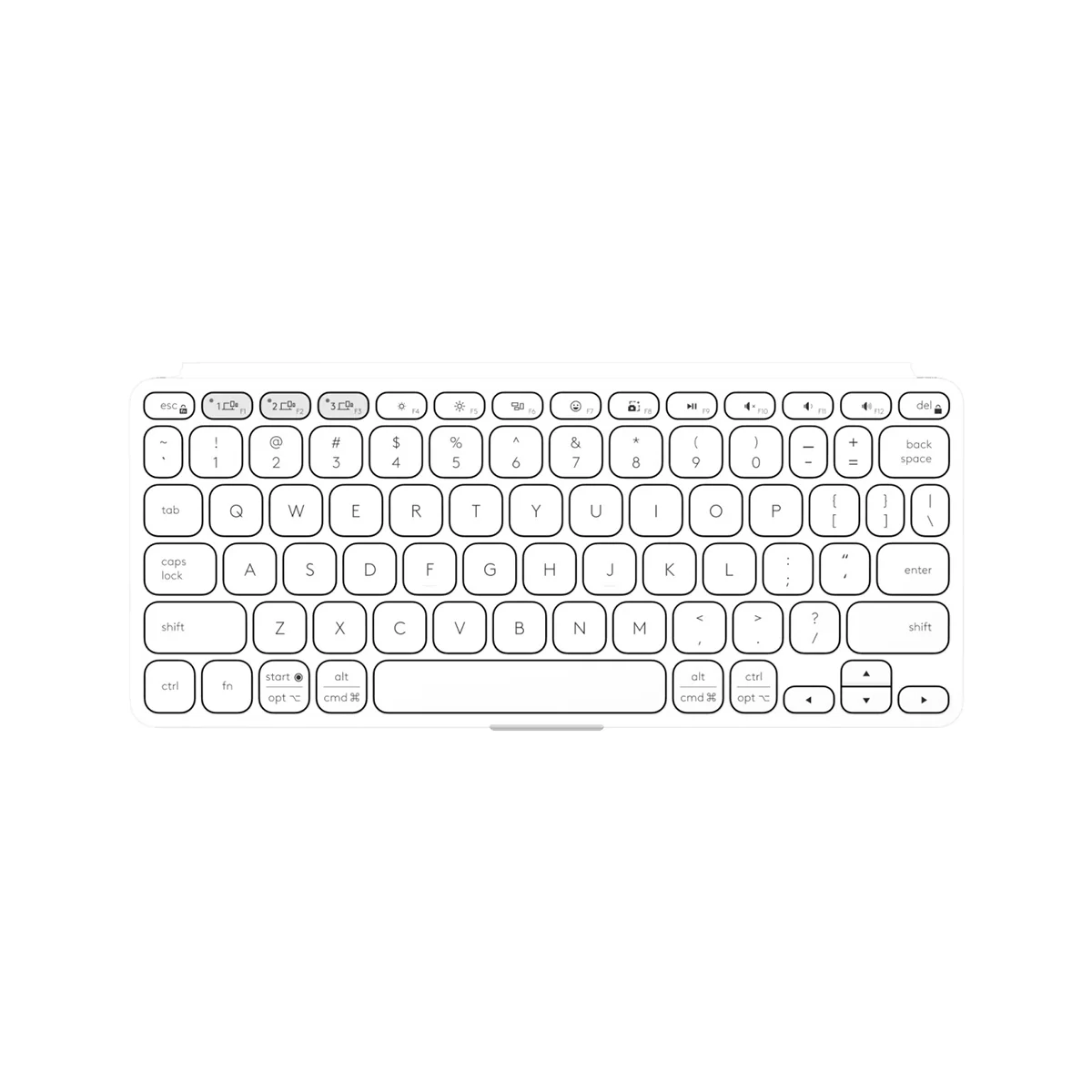 Logitech Keys-To-Go 2 Ultra Portable Wireless Keyboard With Cover (Graphite, Pale Gray, Lilac) - Image 17
