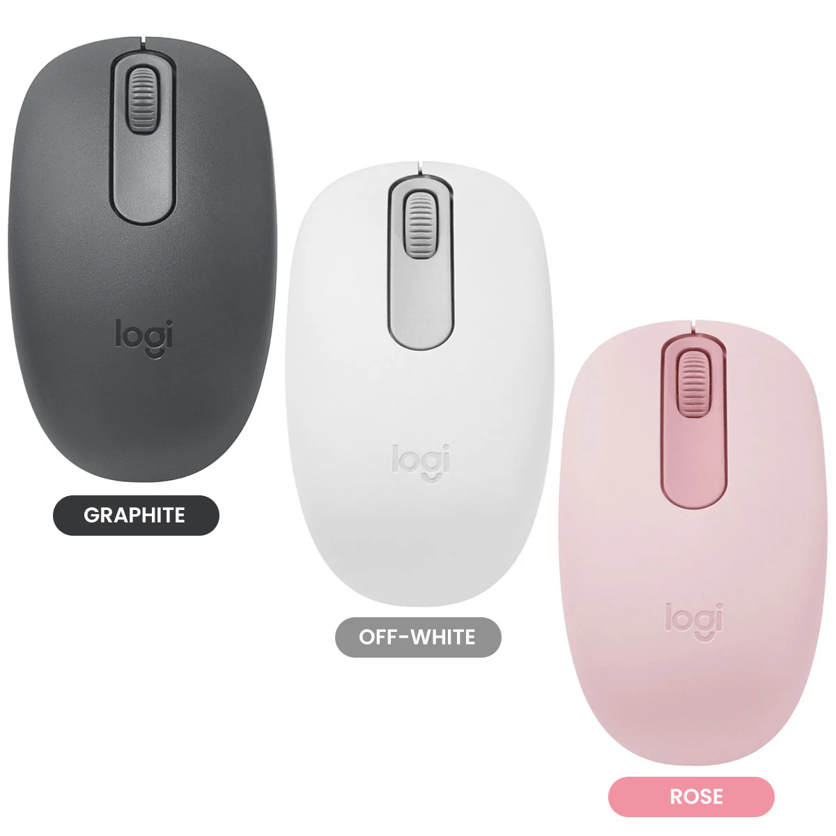 Logitech M196 Bluetooth Mouse (Graphite, Off-White, Rose) - Image 17