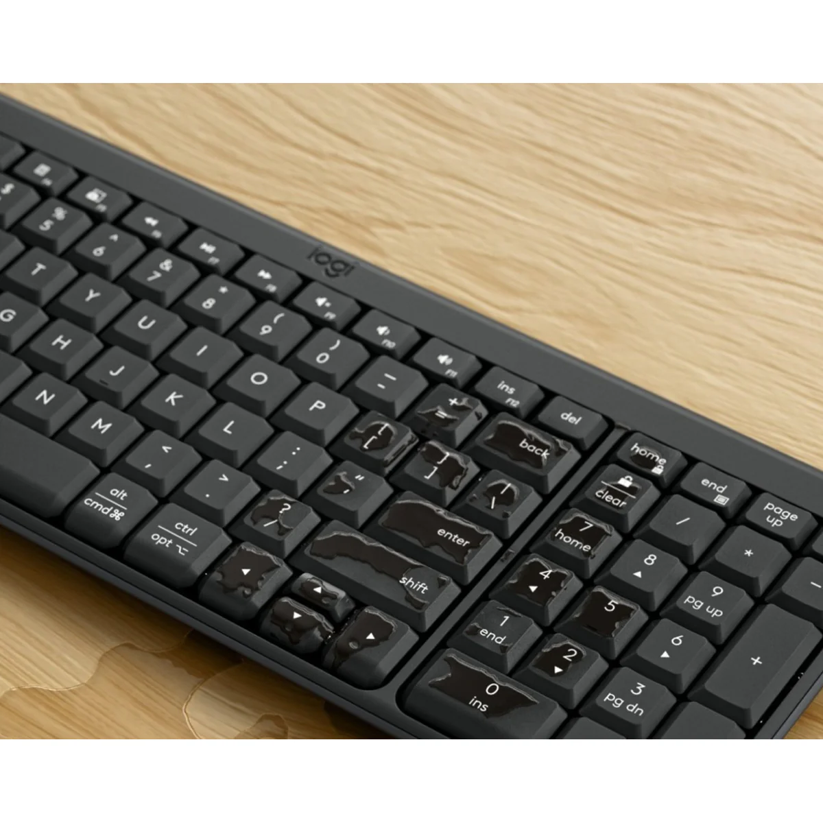 Logitech MK250 Compact Wireless Mouse and Keyboard (Graphite) (920-013559) - Image 15