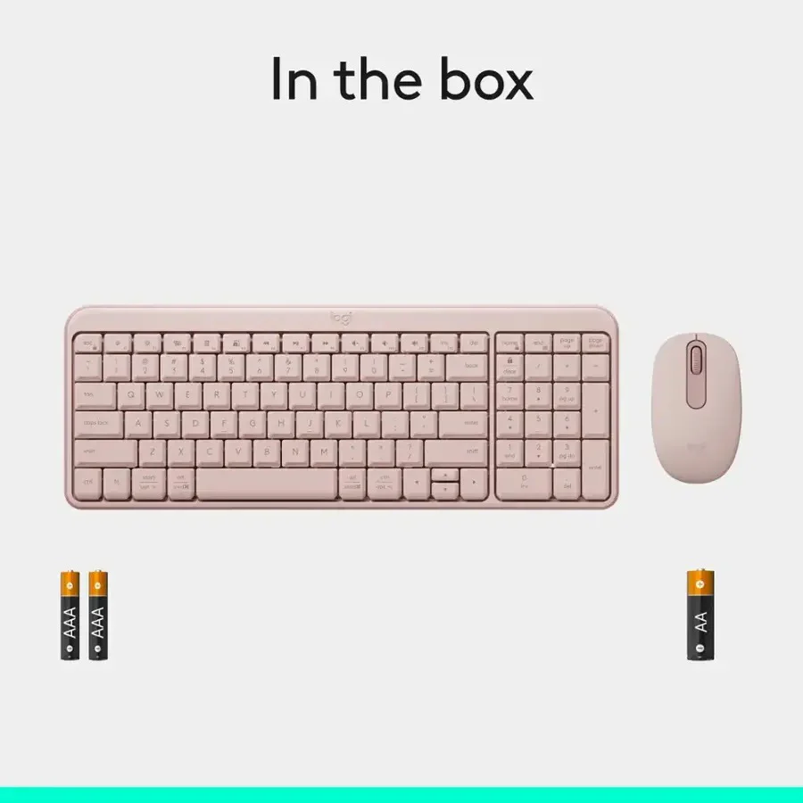 Logitech MK250 Compact Wireless Mouse and Keyboard (Rose) (920-013561) - Image 6