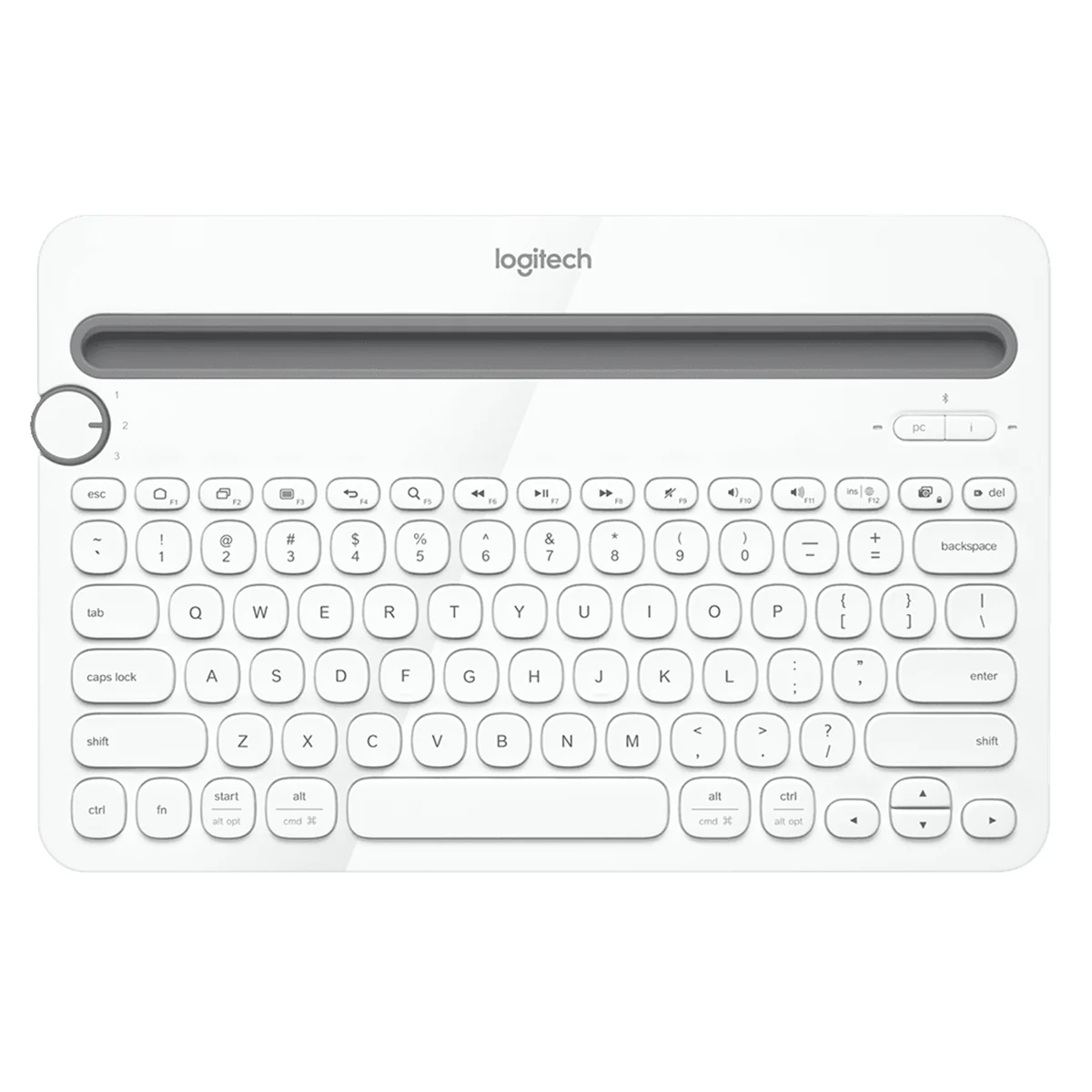 Logitech Multi-Device K480 Bluetooth Keyboard (White)