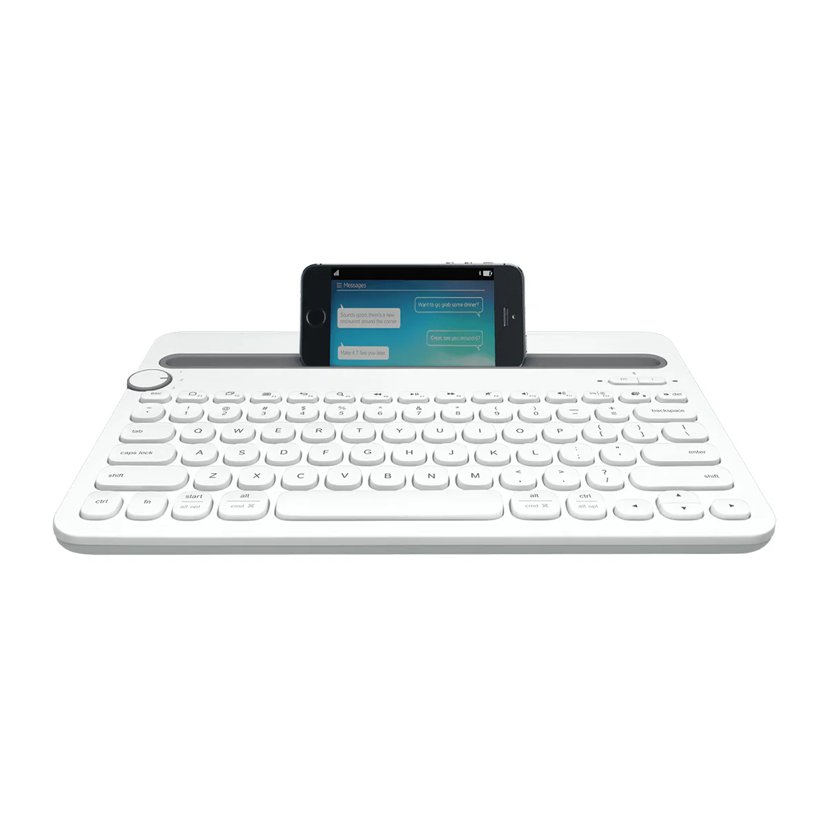 Logitech Multi-Device K480 Bluetooth Keyboard (White) - Image 3