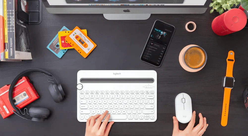 Logitech Multi-Device K480 Bluetooth Keyboard (White) - Image 8