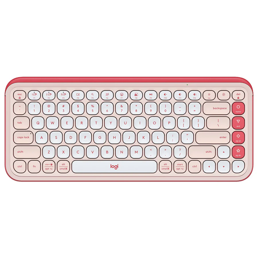 Logitech Pop Icon Keys Bluetooth Keyboard (Off-White, Rose, Lilac, Graphite) - Image 7