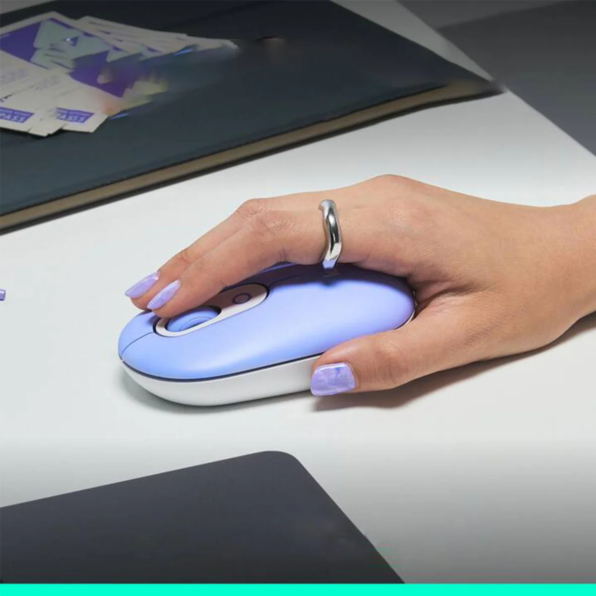 Logitech Pop Mouse Wireless With Customizable Emoji (Graphite, Off-White, Lilac, Rose) - Image 20