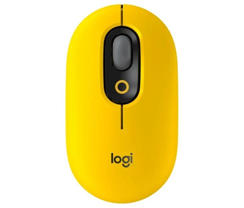 Logitech Pop Mouse Wireless With Customizable Emoji (Blast Yellow)