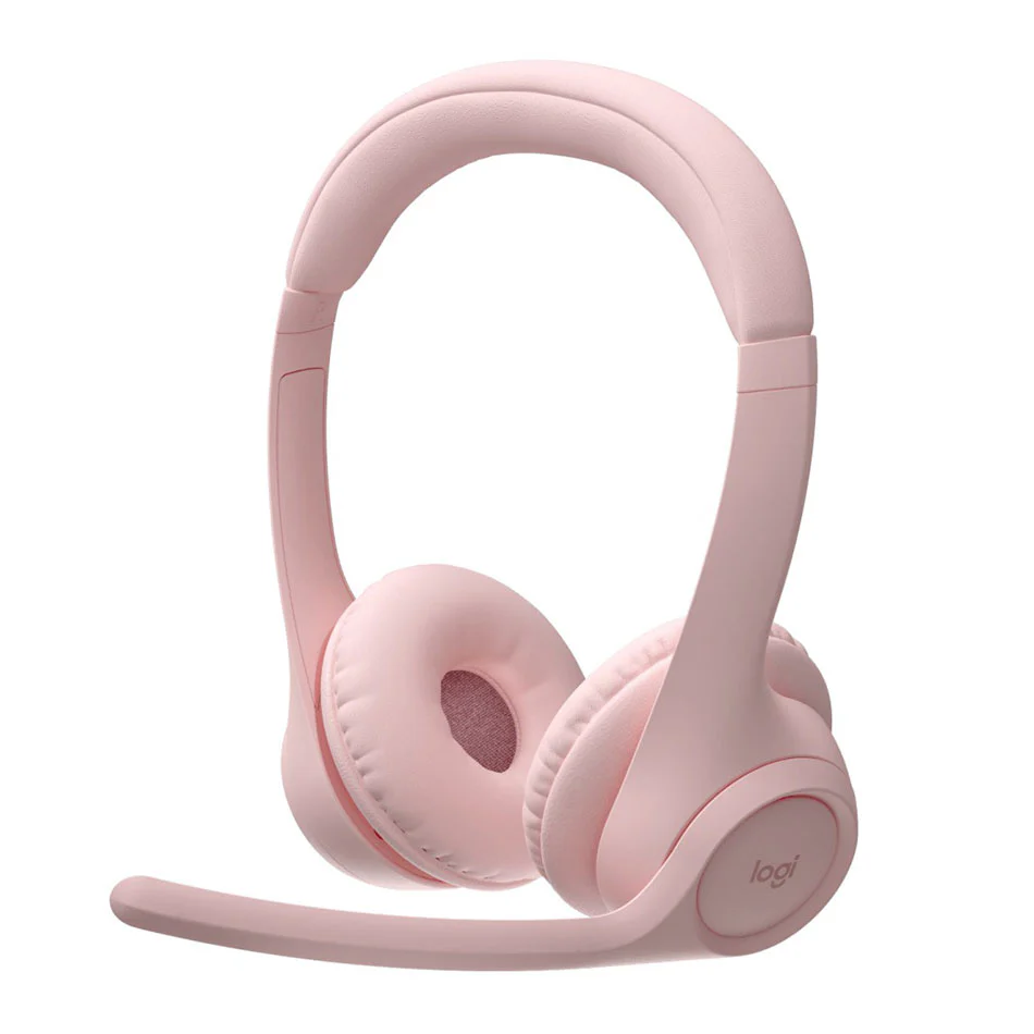 Logitech Zone 300 Wireless Headset (Black, Rose, Off-White) - Image 2