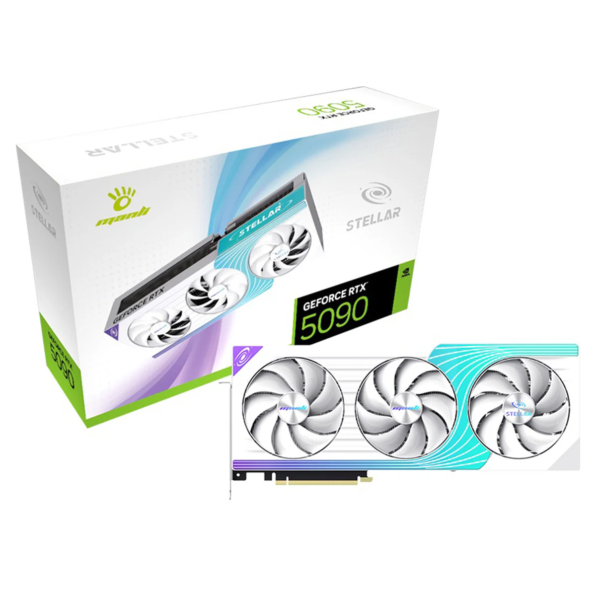 Manli Stellar GeForce RTX 5090 OC 32GB GDDR7 Triple Cooler RGB Graphics Card (M-N509SO/D732G-M3627) - Image 7